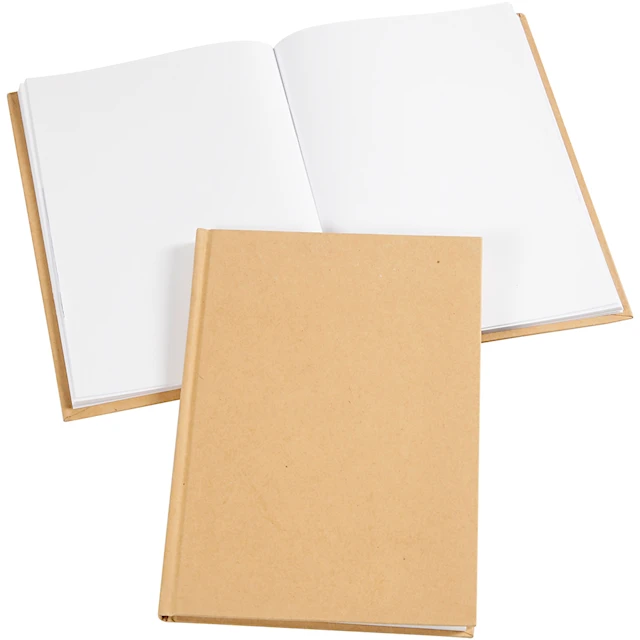 Anteckningsbok A5 Naturfärgad Olinjerad 80 sidor 1-pack