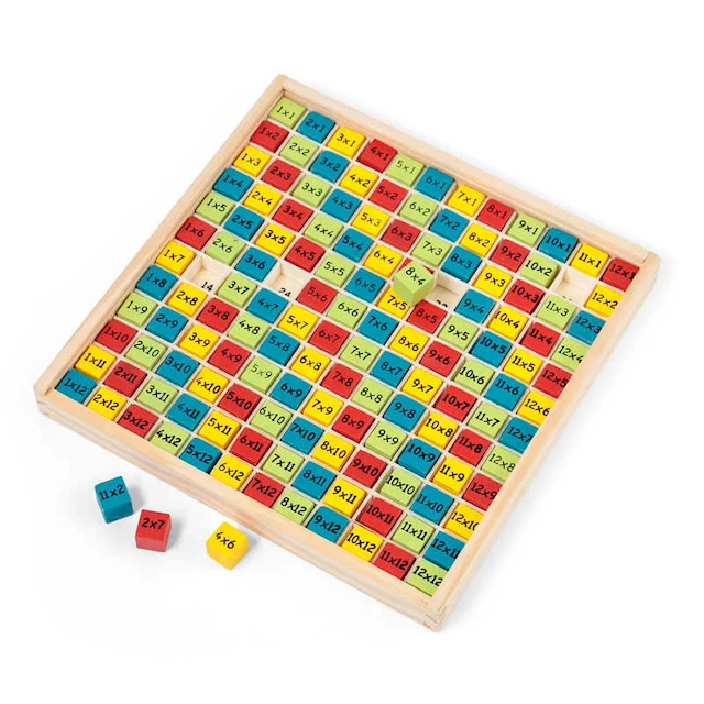 Multiplikationsövning Räknebricka i Trä Tobar