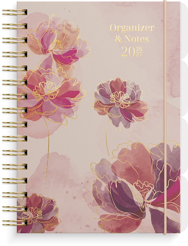 Produktbilde 1 for Organizer Og Notes A5 26/27 Blossom Grieg