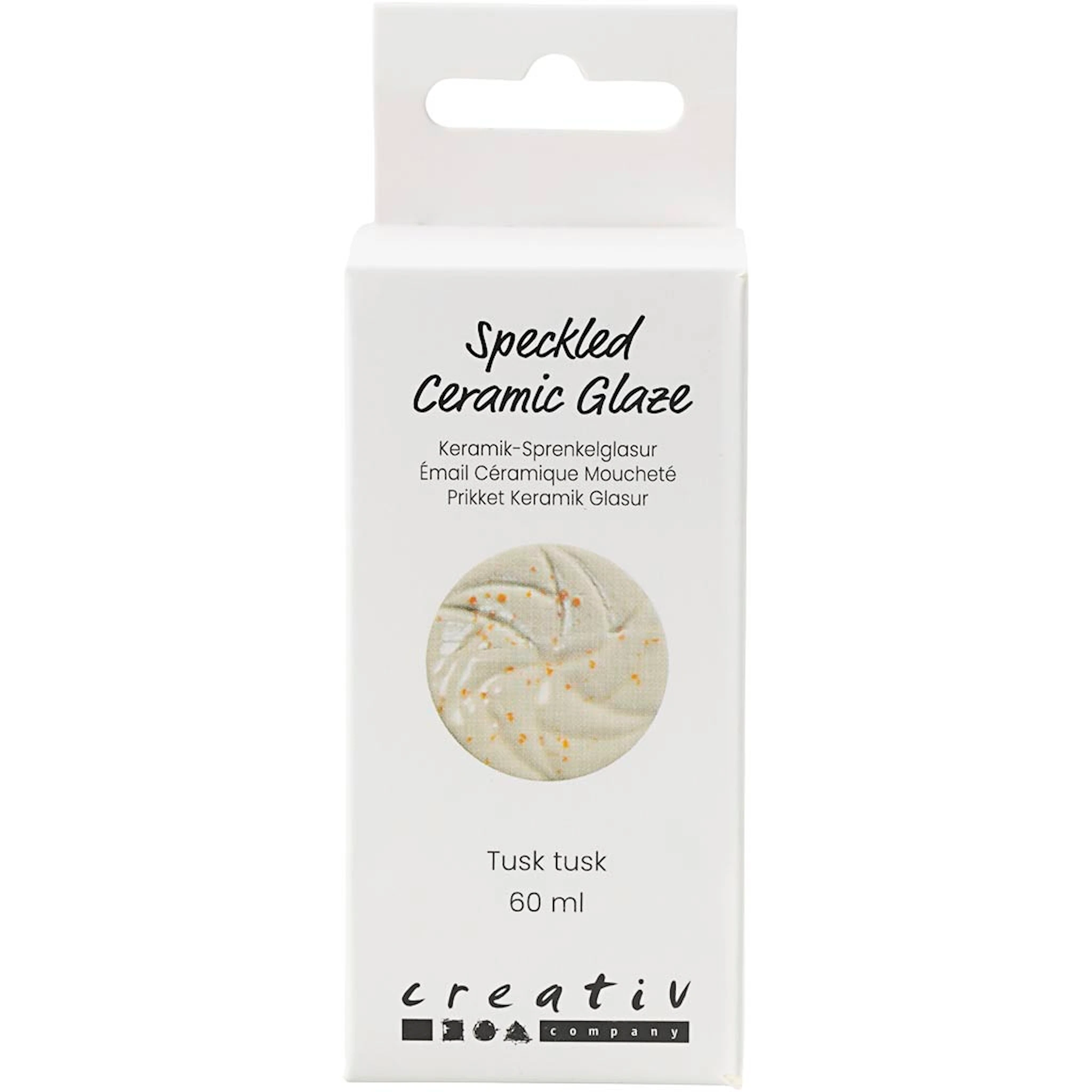 Produktbilde for Prikkete Keramikkglasur, 999-1060 °C, dekkende, Tusk Tusk, 60 ml/ 1 boks
