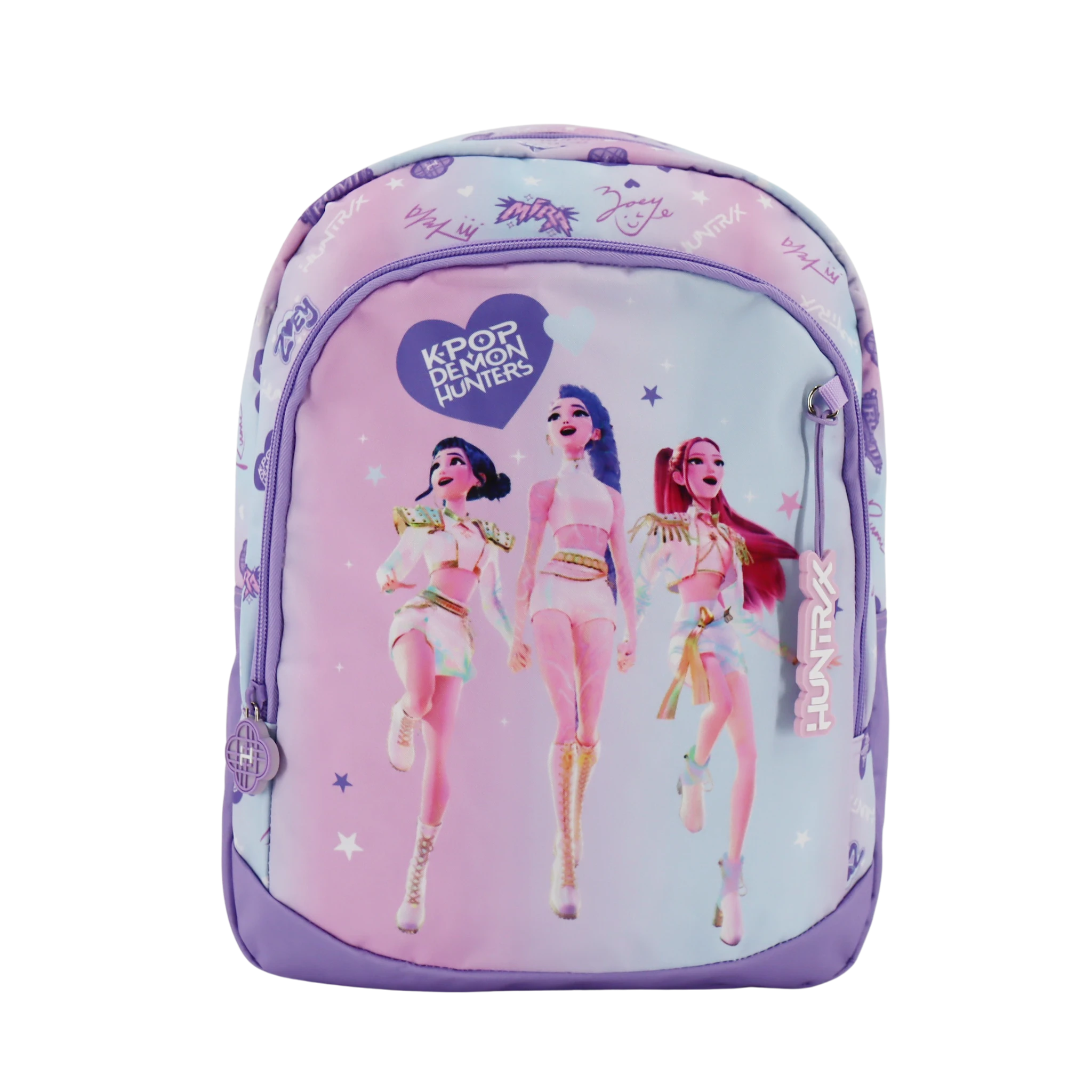 Produktbild för Lila Ryggsäck med 2 fack 38 x 28 x 16 cm Kpop Demon Hunters