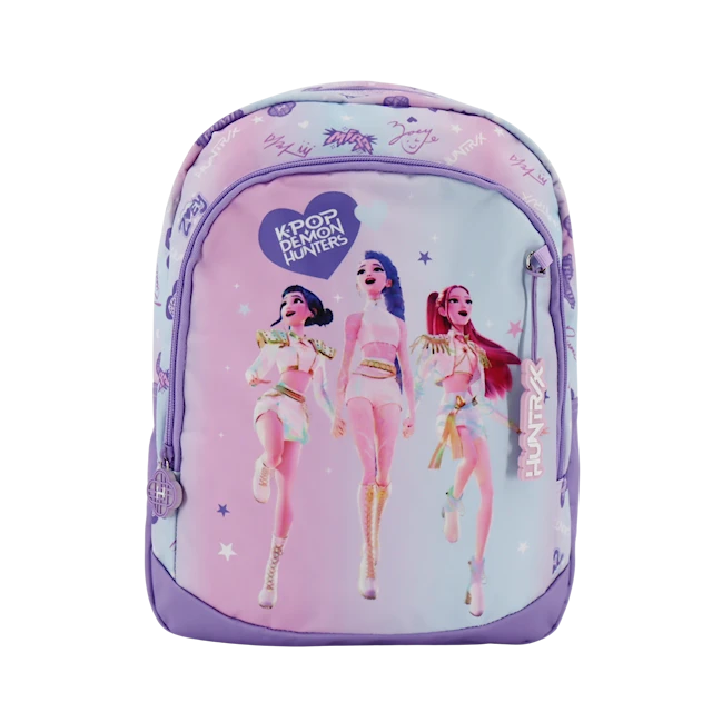 Violetti reppu kahdella lokerolla 38 x 28 x 16 cm Kpop Demon Hunters
