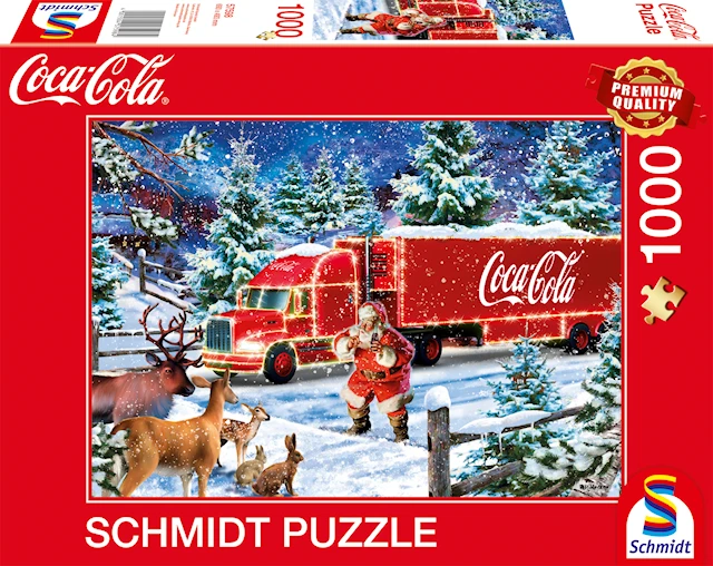 Pussel Coca Cola Christmas Truck 1000 bitar, Schmidt