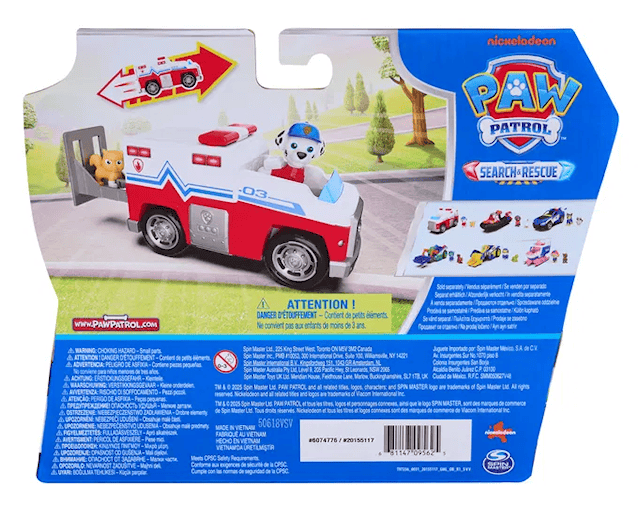 Produktbild 3 för Paw Patrol Search & Rescue Fordon med Figur Marshall