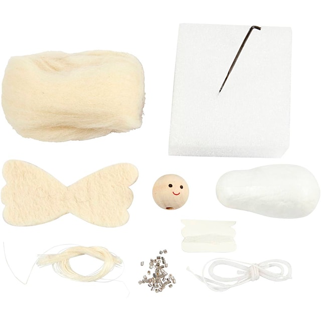 Tuotekuva 2 - Askartelusetti Mini, Enkeli, Kork. 10 cm, 1 pkk/ 1 pkt