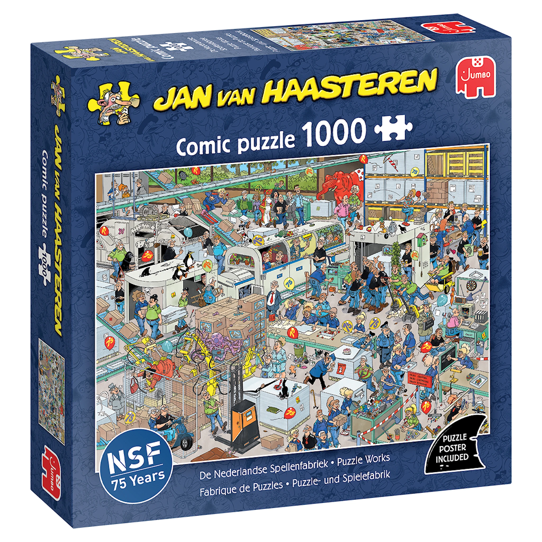 Produktbild för Jan Van Haasteren Pussel Pusselfabrik 1000 bitar
