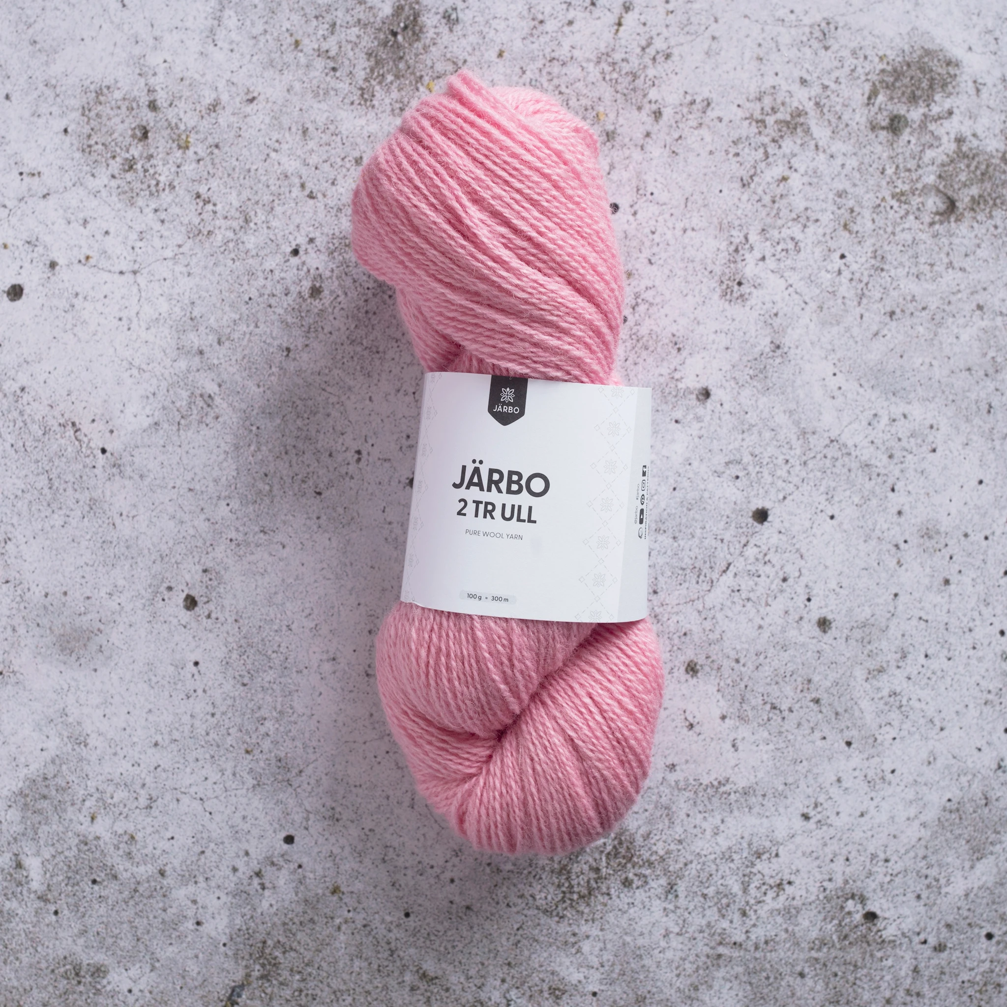 Produktbild för 2tr Ull 100 g Apple blossom Järbo