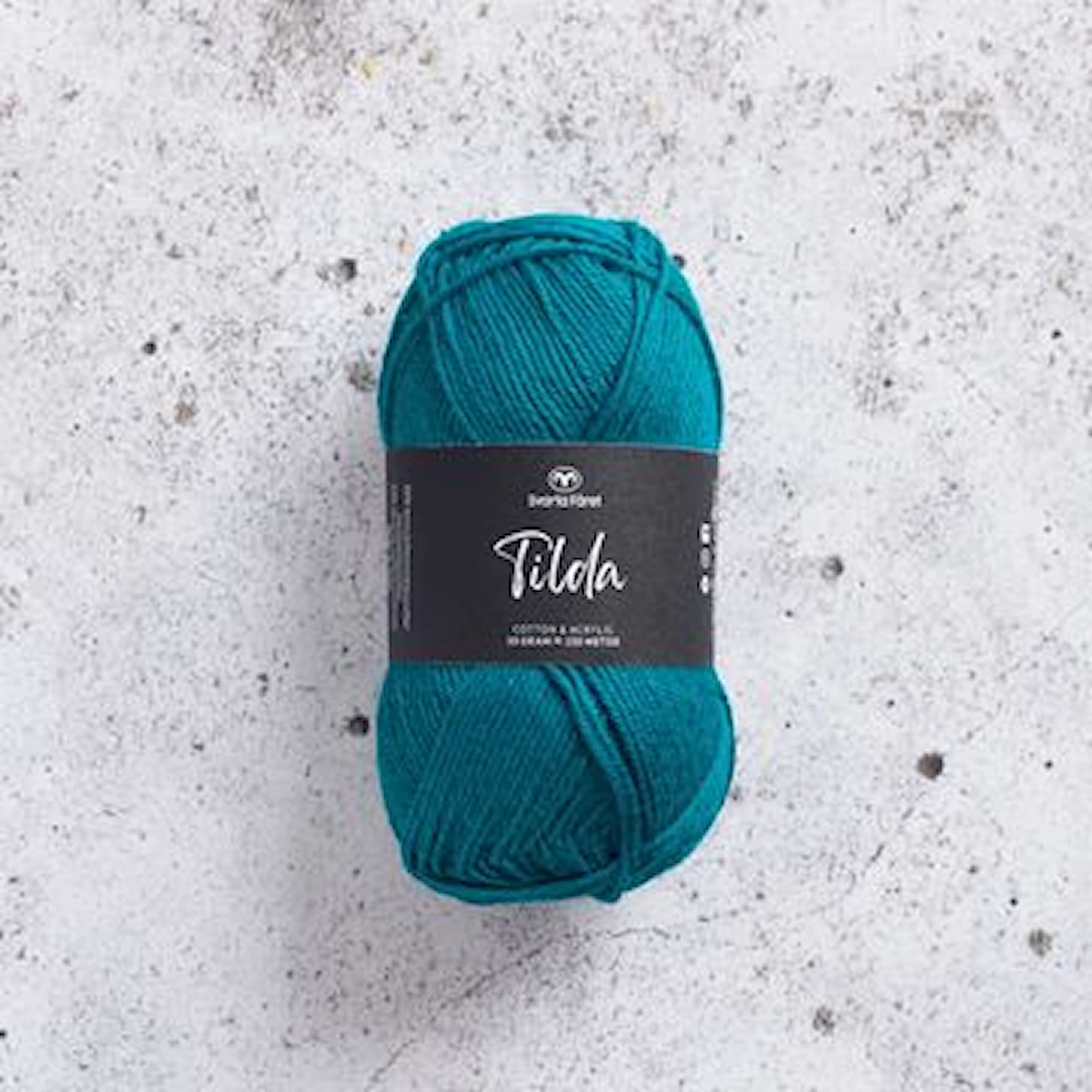 Produktbild för Tilda Garn Bomullsmix 50g Svarta Fåret