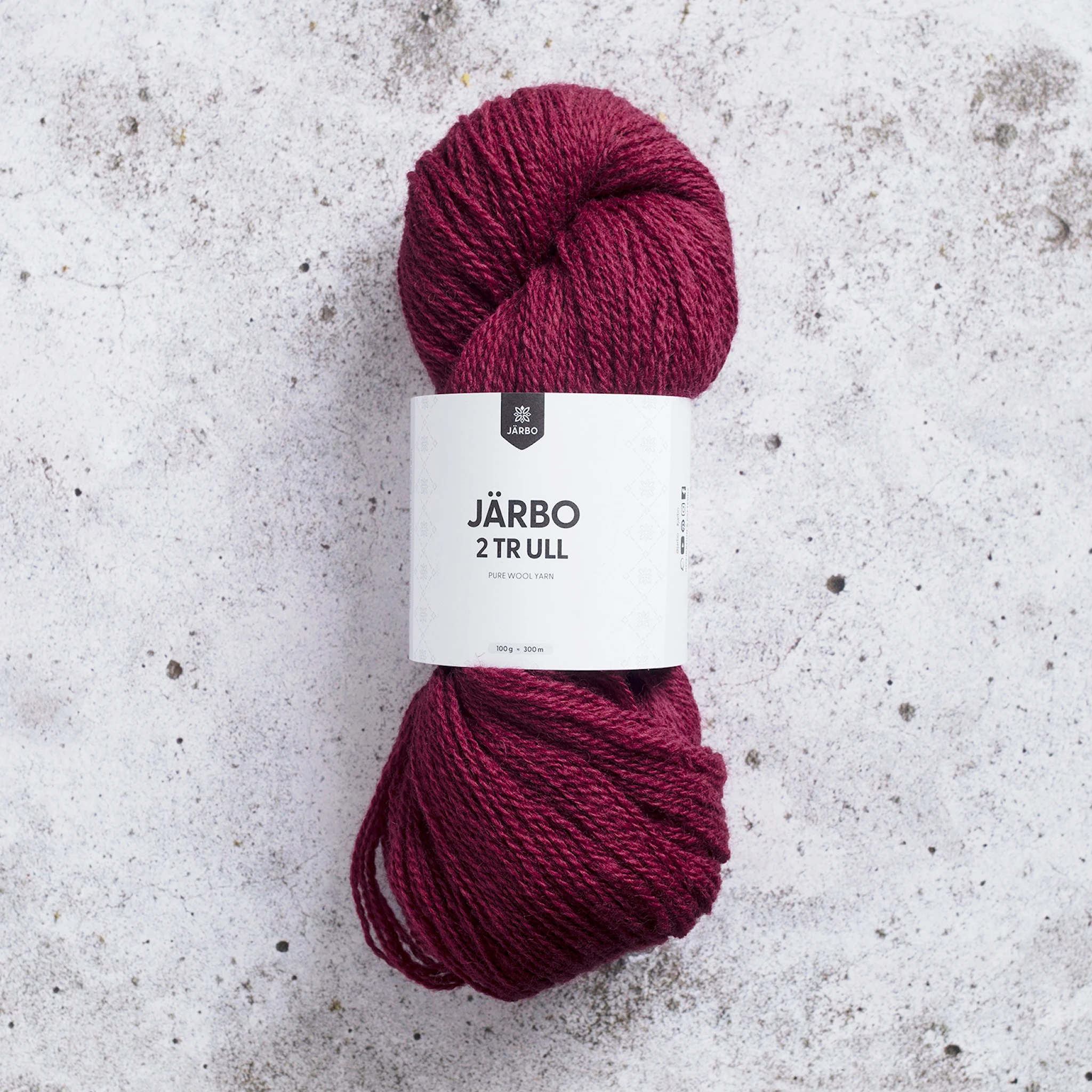 Produktbild för 2tr Ull 100 g Scarlet Love (74124) Järbo