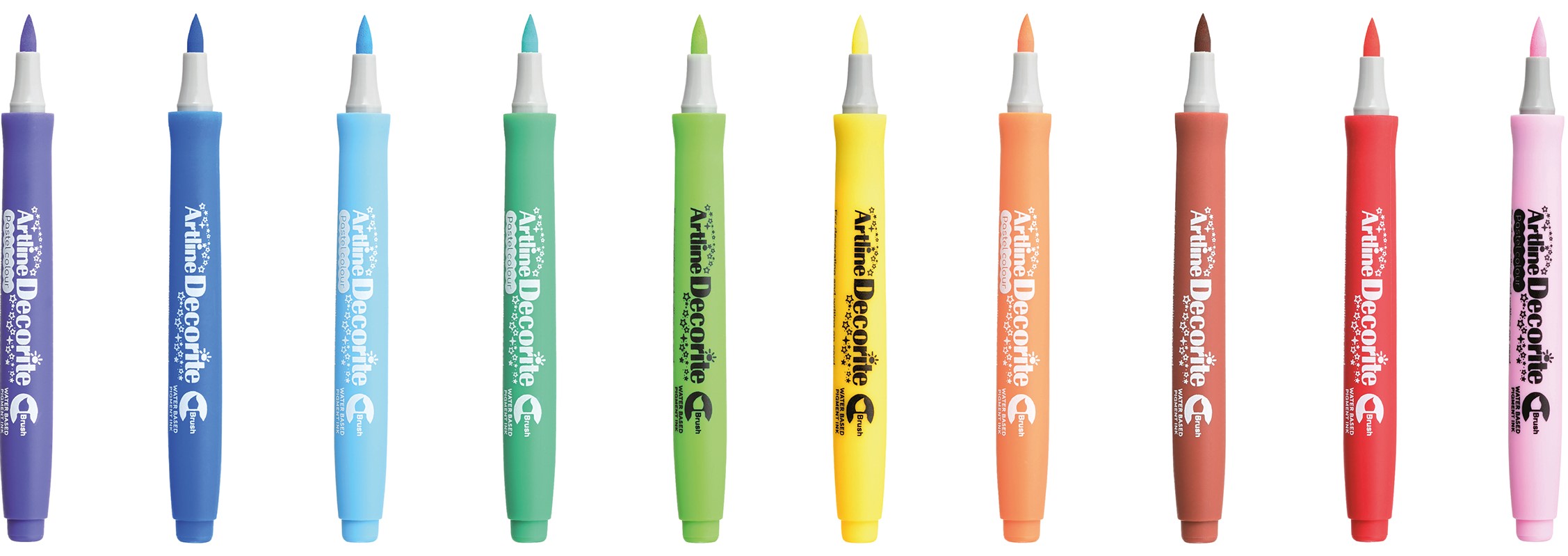 Märkpenna Artline Decorite Pensel Carnival 10-pack