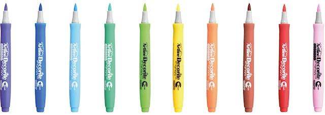 Märkpenna Artline Decorite Pensel Carnival 10-pack