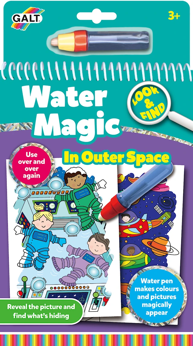 Målarbok Water Magic Rymden Galt