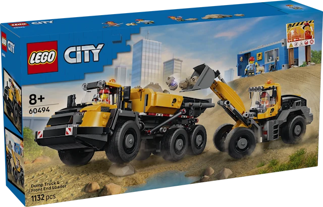 Kippiauto ja etukuormaaja LEGO® City (60494)