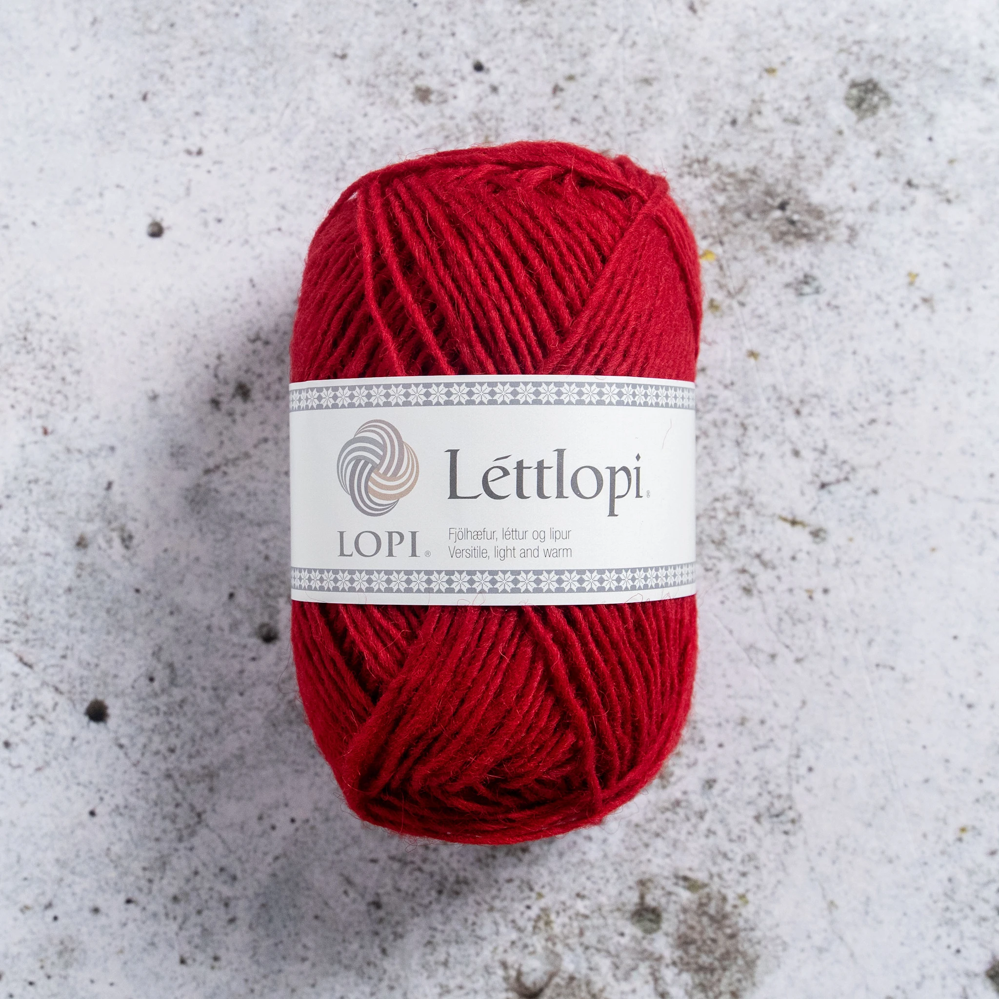 Produktbild för Léttlopi Garn Ull 50 g Röd (9434) Istex