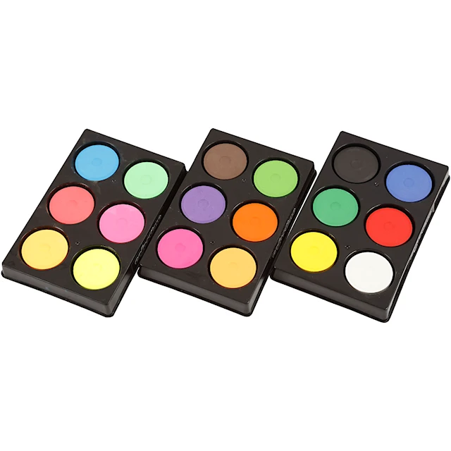 Vattenfärg Paletter dia 44 mm 1 Set
