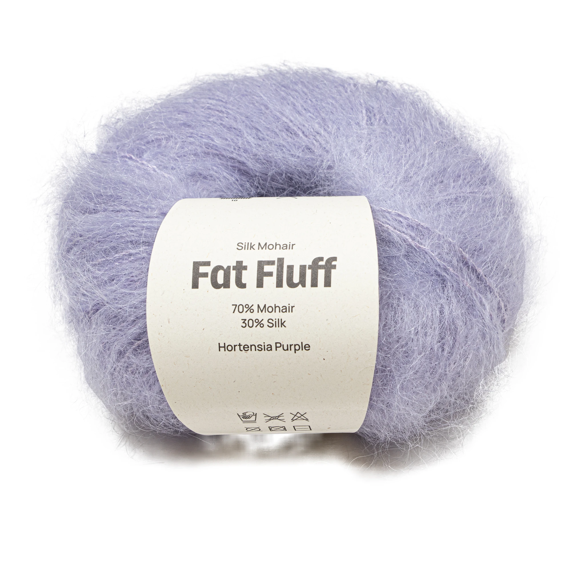 Produktbild för Silk Mohair Fat Fluff 25 gr Hortensia purple A810 Adlibris