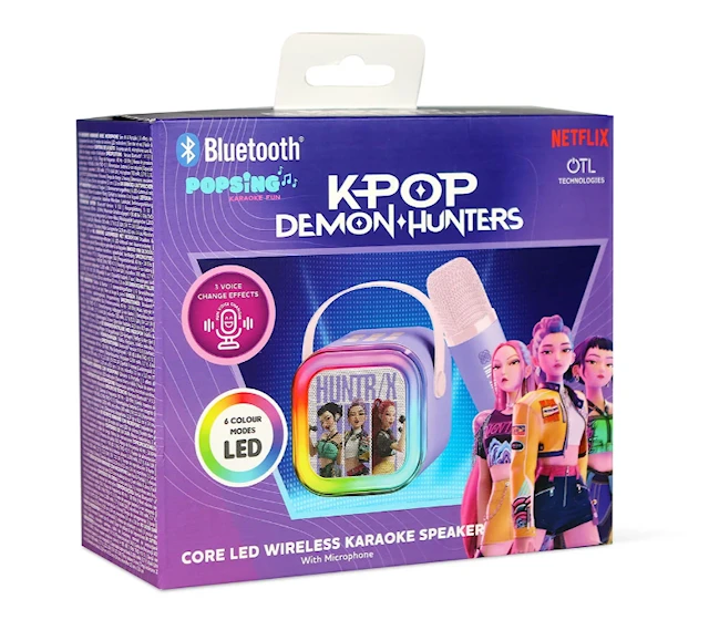 Högtalar/Karaoke-kit Lila K-pop Demon Hunters