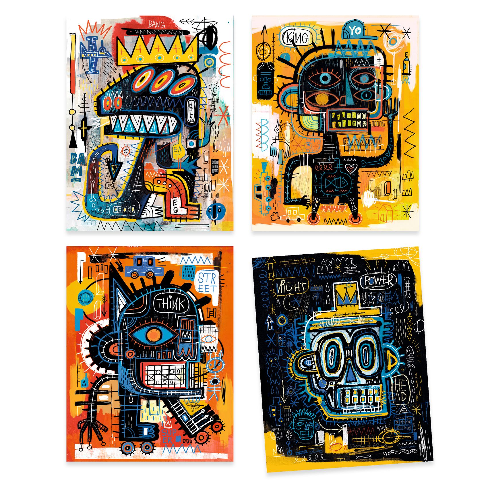 Skapa Bilder med Inspiration av Jean-Michel Basquiat Djeco