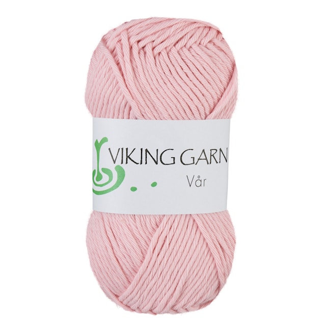 Vår Puuvillalanka 50 g vaaleanpunainen Viking Garn