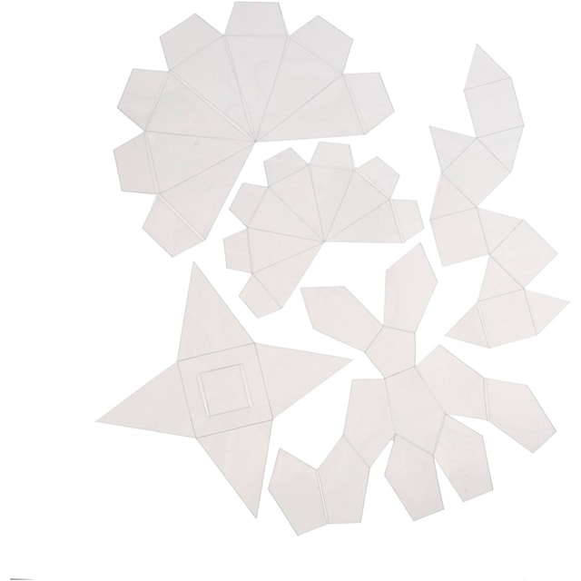 Produktbilde 1 for Støpeformer, geometriske former, H: 6-13 cm, transparent, 5 stk./ 1 pk.