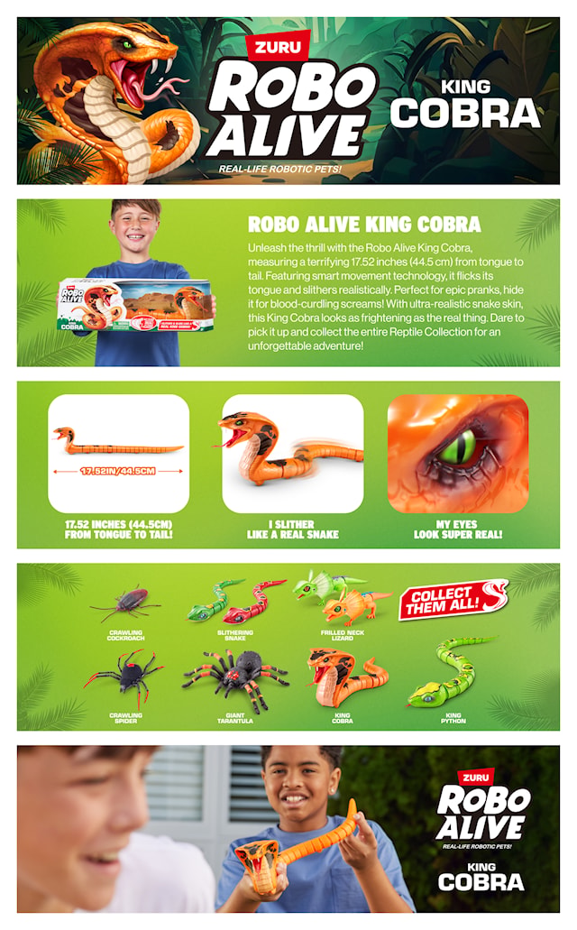 Produktbilde 6 for Robotslange Cobra Roboalive