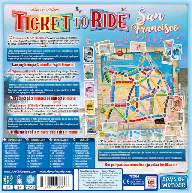 Tuotekuva 3 - Ticket To Ride San Francisco (FI/SE/NO/DK)