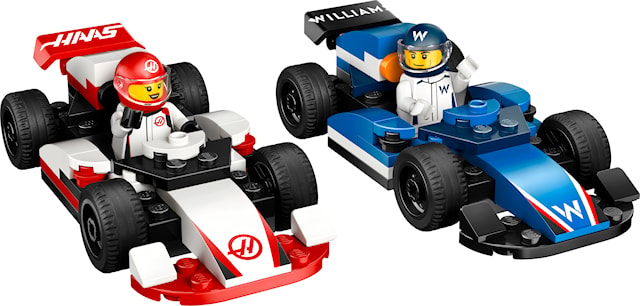 Tuotekuva 2 - F1®-kilpa-autot Williams Racing ja Haas F1® LEGO® City (60464)