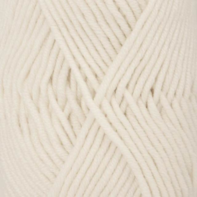 Big Merino Uni Colour Garn Ullgarn 50 g Off White 01 Drops