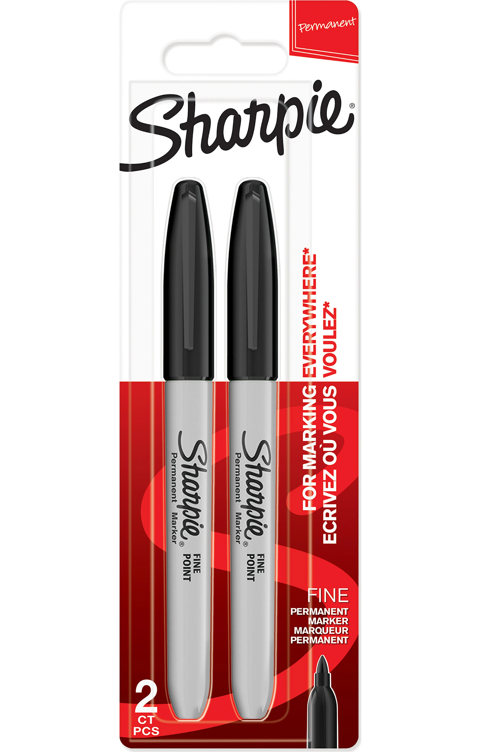 Tuotekuva ille Tussikynä Sharpie Fine Musta 2 kpl