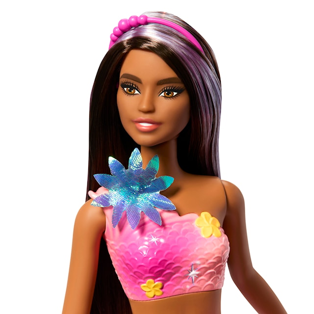 Tuotekuva 6 - Barbie Blooming Magic Pink Mermaid -muotinukke