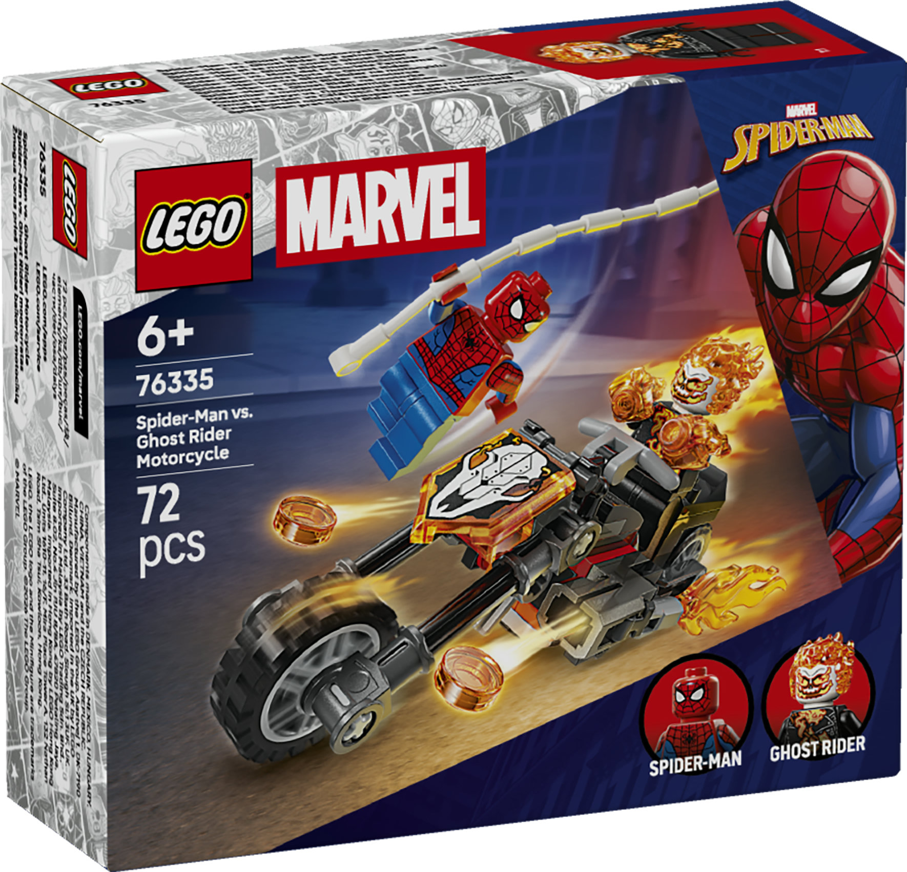 Spider-Man mot Ghost Rider på motorcykel LEGO Super Heroes Marvel (76335)