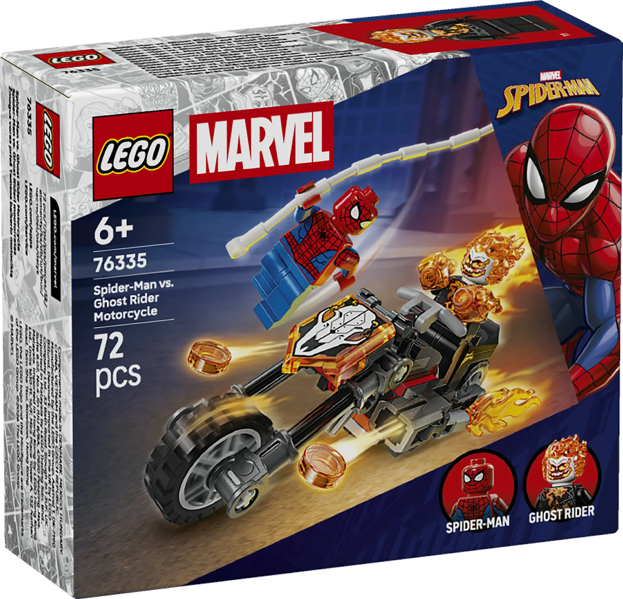 Tuotekuva ille Spider-Man vastaan Aaveajajan moottoripyörä LEGO® Super Heroes (76335)