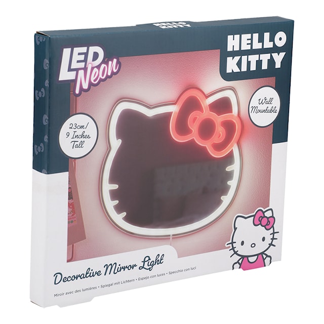 Tuotekuva 9 - Hello Kitty Seinälle Kiinnitettävä LED Neon Peili Paladone