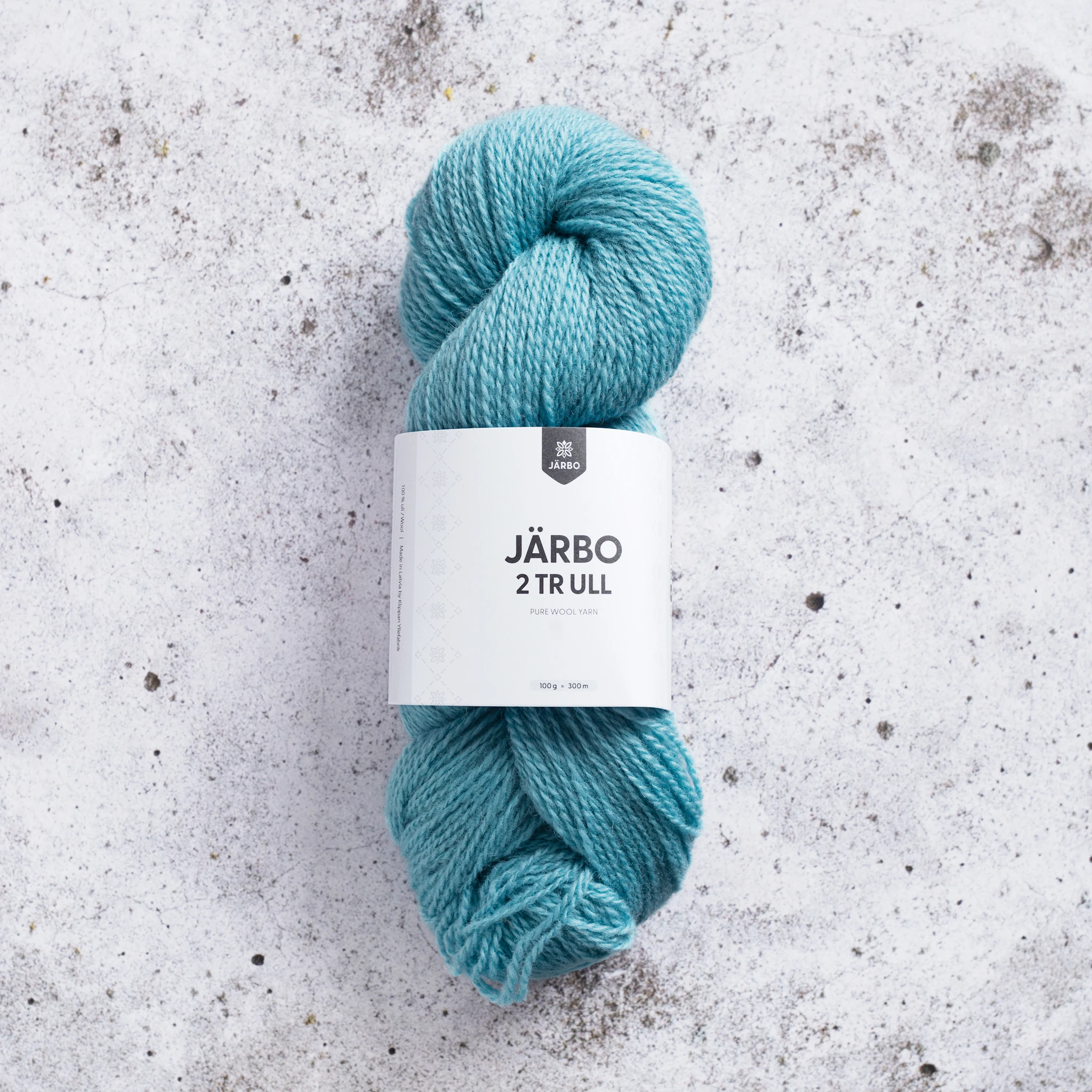 Produktbild för 2tr Ull 100 g Aqua Ice (74138) Järbo