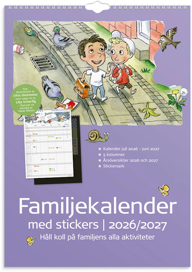 Familjekalender 26/27 Stickers Burde