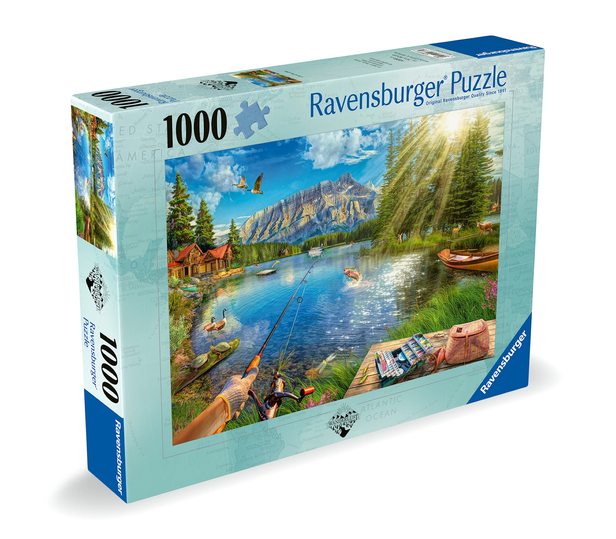 Produktbilde for Puslespill Life At The Lake 1000 brikker, Ravensburger