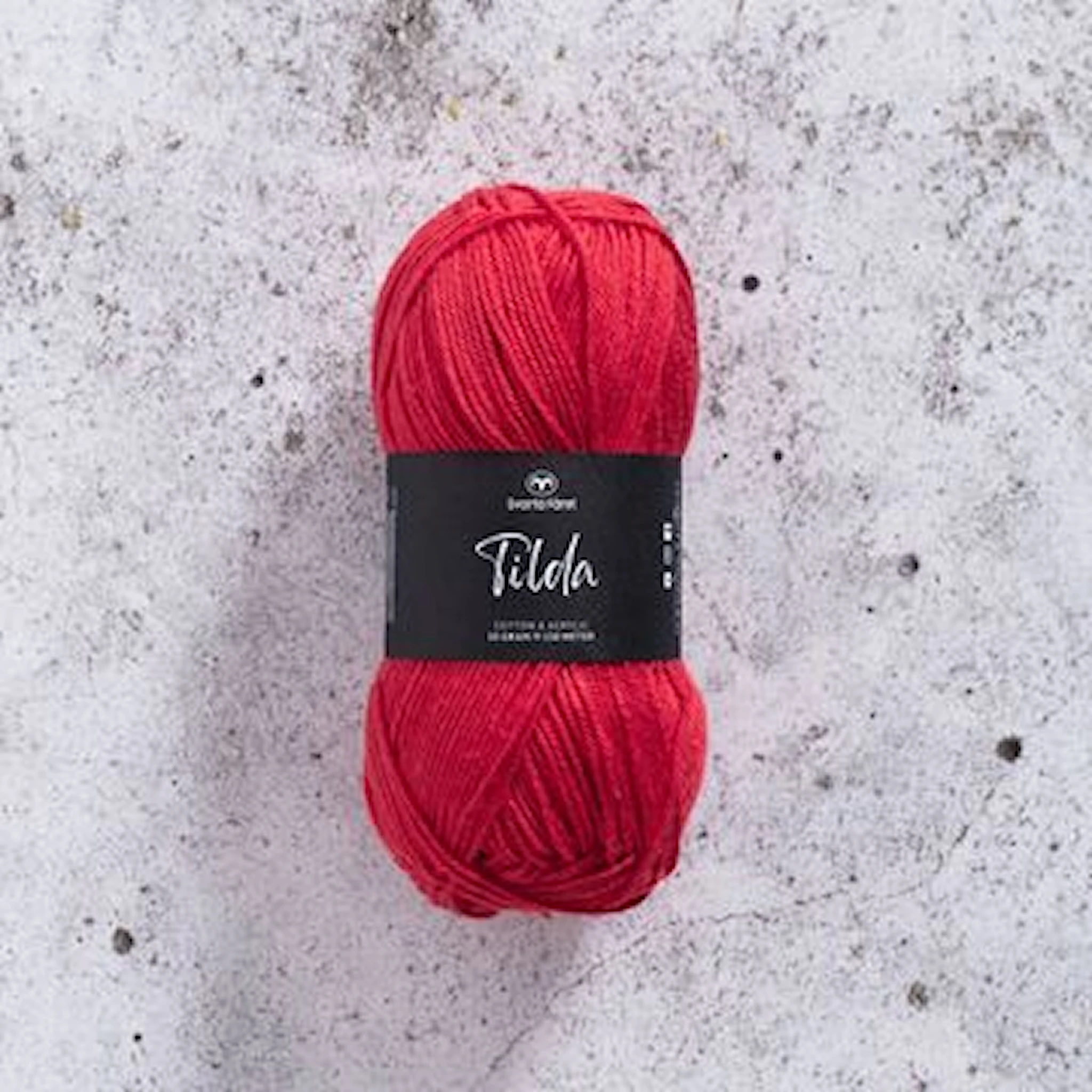 Produktbild för Tilda Garn Bomullsmix 50g Svarta Fåret