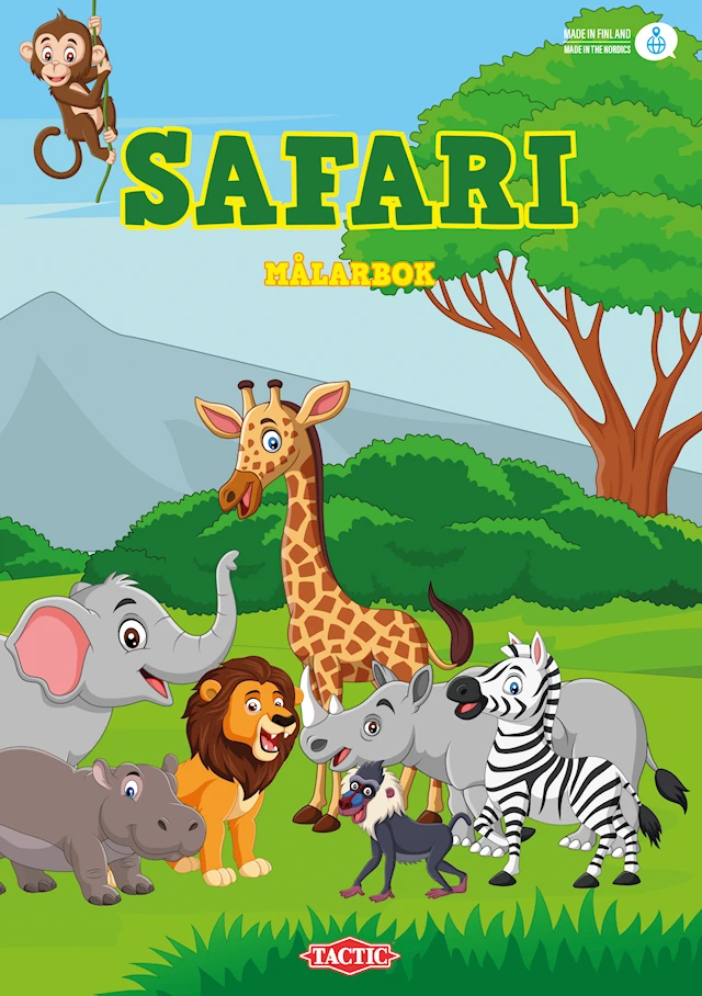 Safari målarbok Tactic