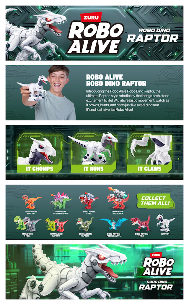 Produktbild 5 för Robo Alive Raptor Roboalive