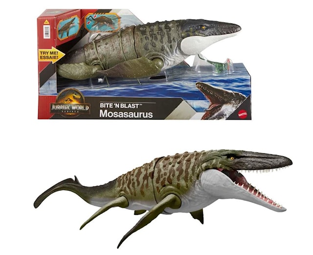 Tuotekuva 1 - Jurassic World Rebirth Bite & Blast Mosasaurus 65 cm
