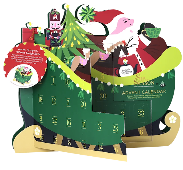 Adventskalender Santa Sleigh Te English Tea Shop