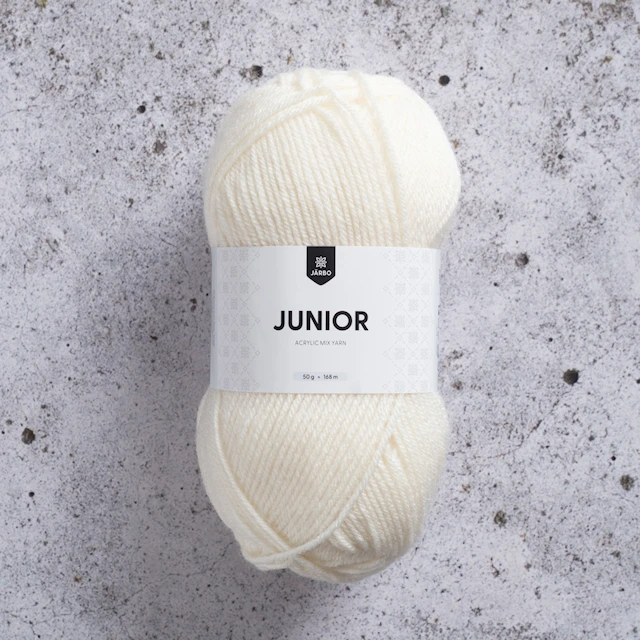 Junior Garn Akrylmix 50 g Ecru (67021) Järbo