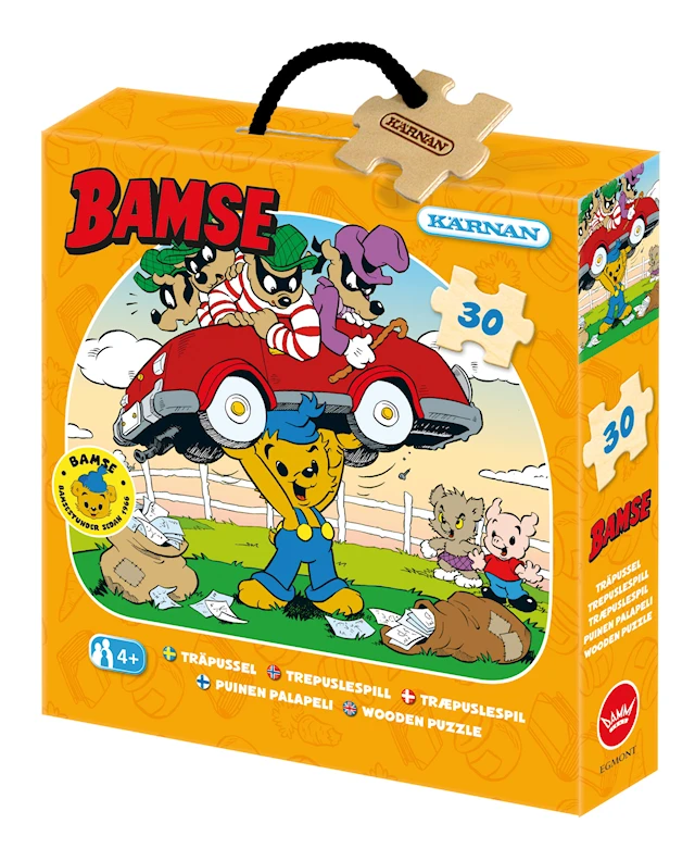 Bamse Roisto Puinen lastenpalapeli 30 palaa Kärnan
