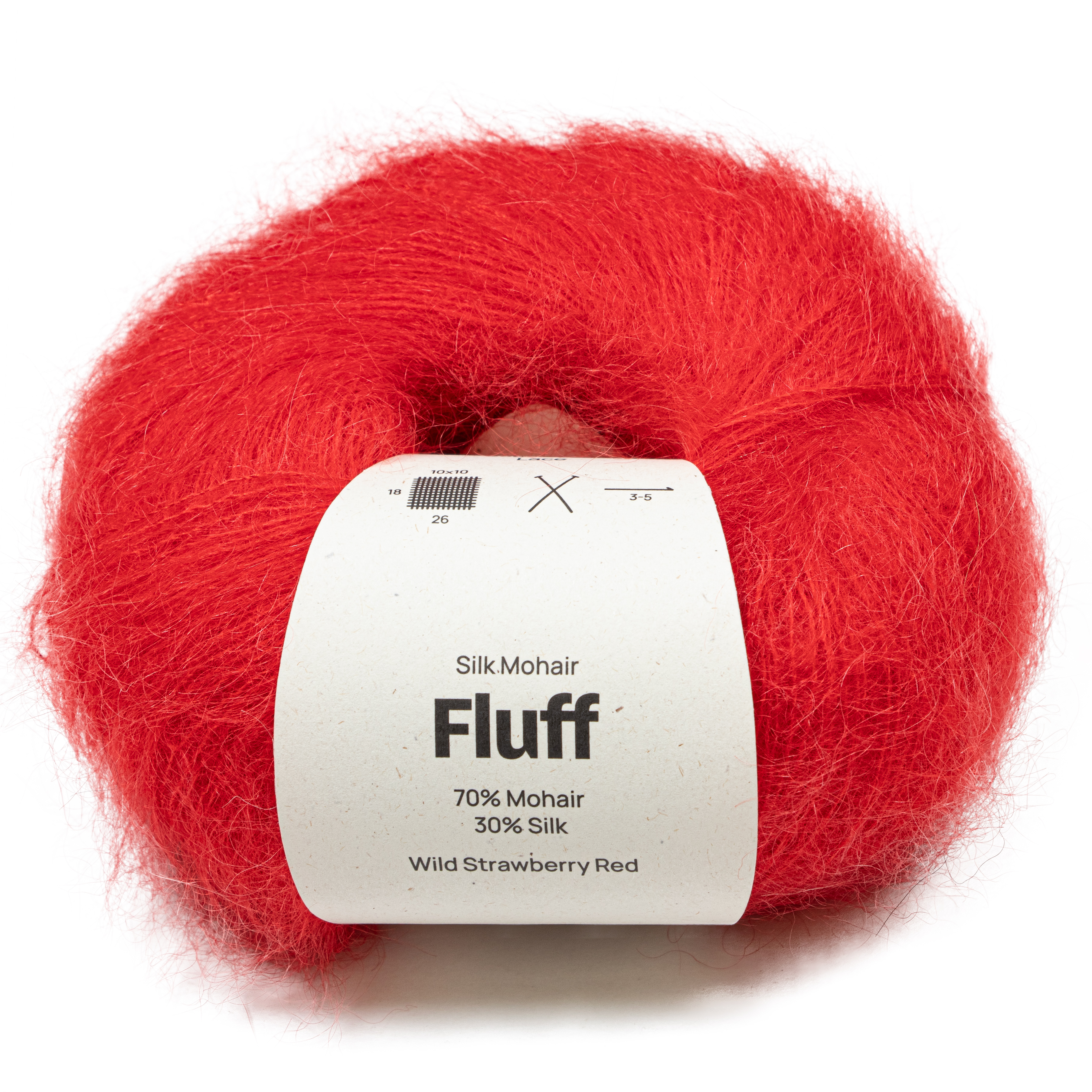 Silk Mohair Fluff 25 gr Wild Strawberry red A797 Adlibris