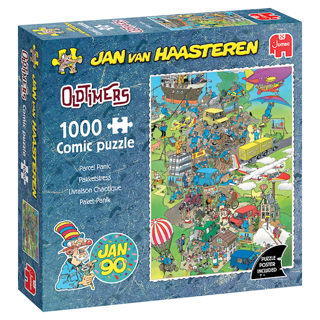 Produktbild 3 för Jan van Haasteren Oldtimer - Parcel Panic! Pussel 1000 bitar