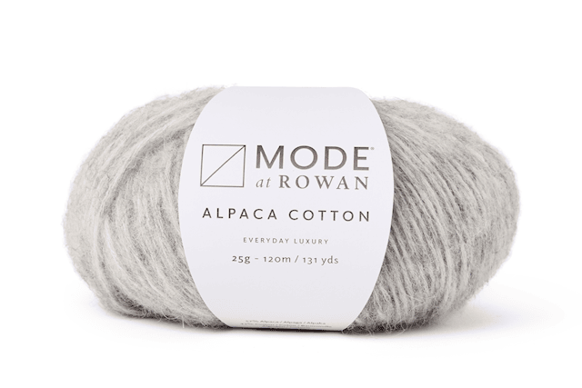Alpaca Cotton miks, 50 gr Feather Grey melange 013, Mode at Rowan