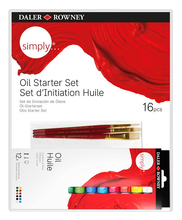 Tuotekuva 1 - Daler-Rowney Öljyvärisetti Aloituspakkaus 16-pack