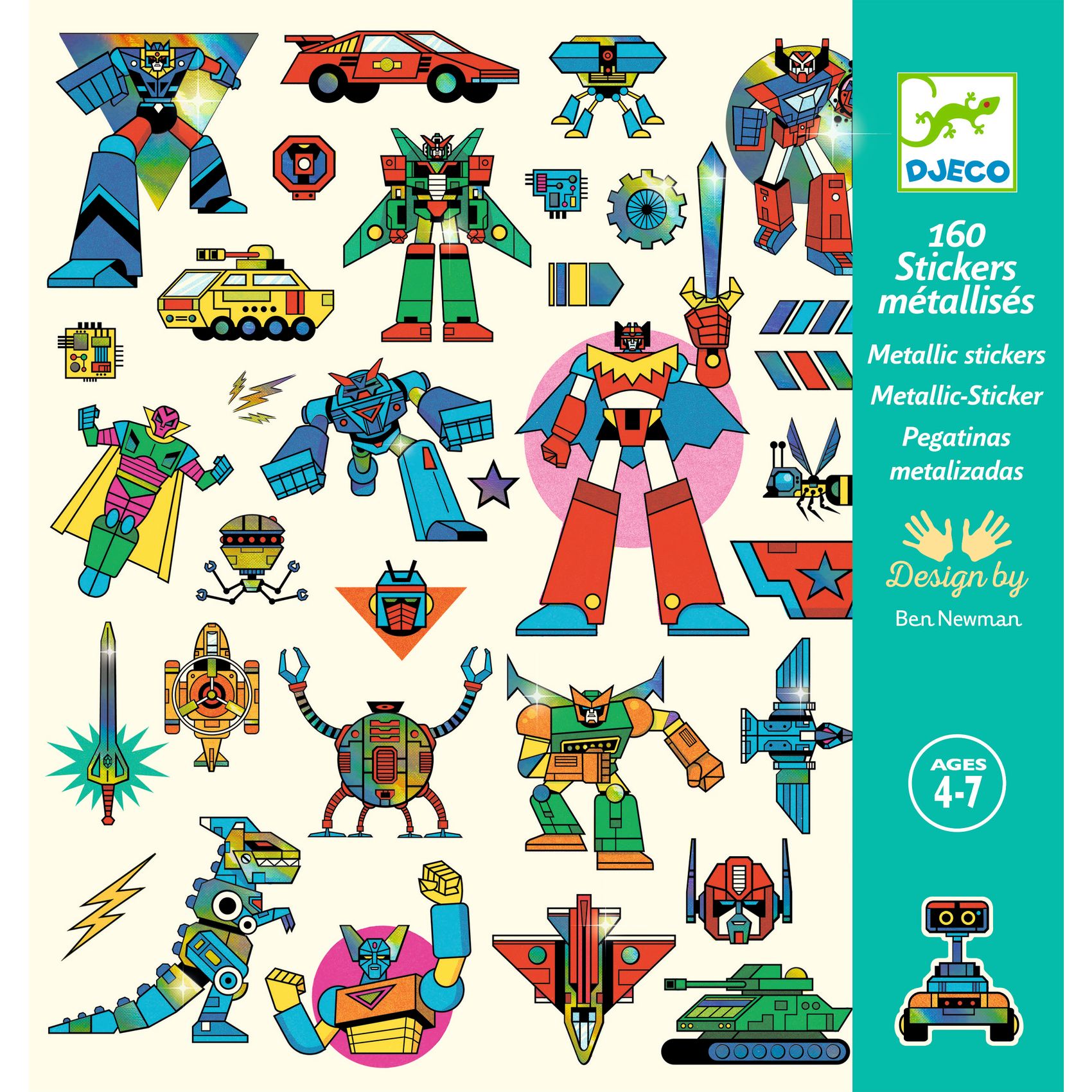 Tarrat Robotit 160-pack Djeco