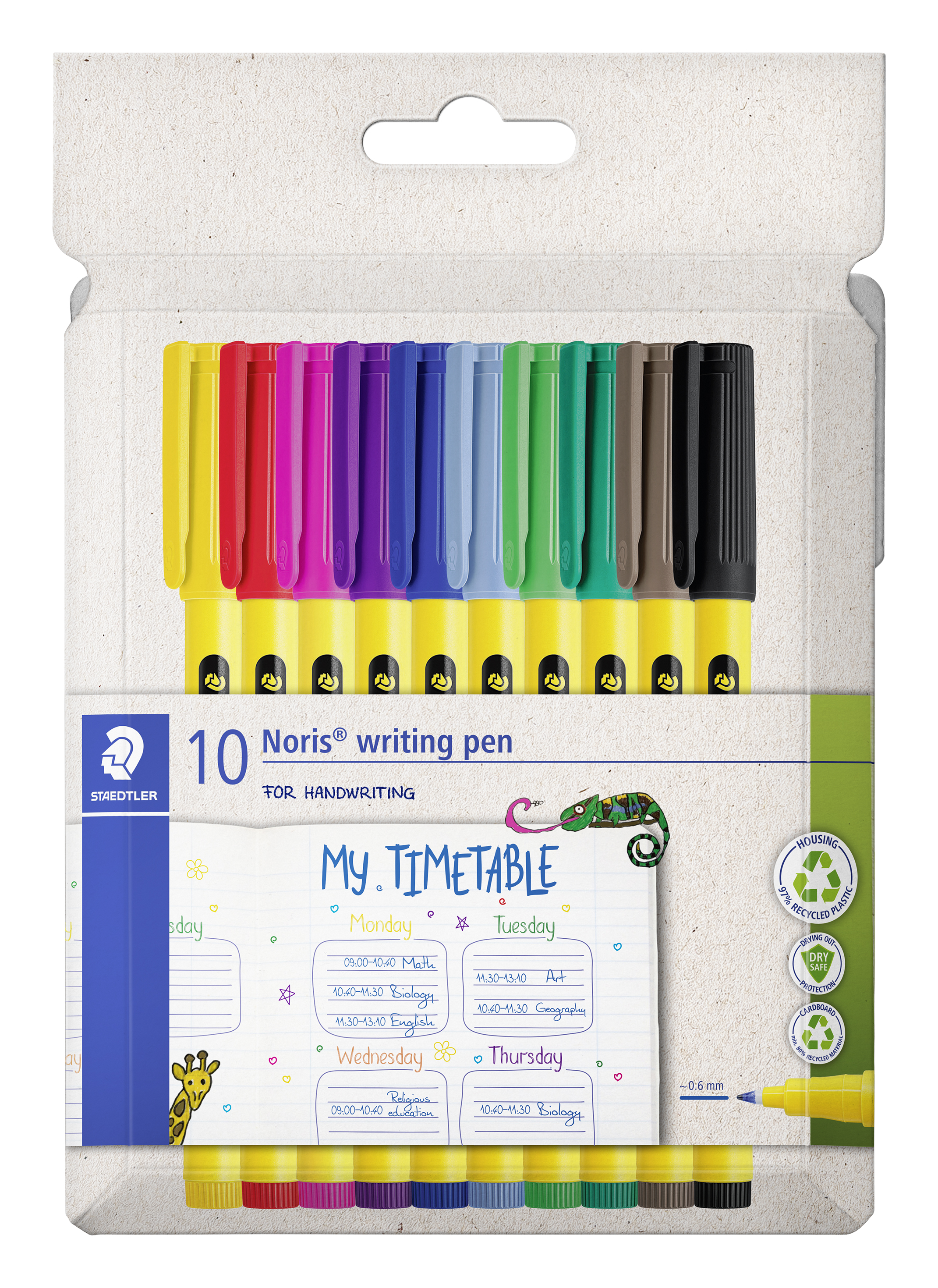 Noris Fineliner 0,6 MM 10-pack Staedtler