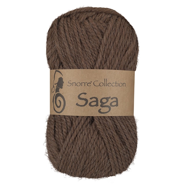 Saga Villa, alpakka-sekoitus 50 g Ruskea 408, Viking Snorre